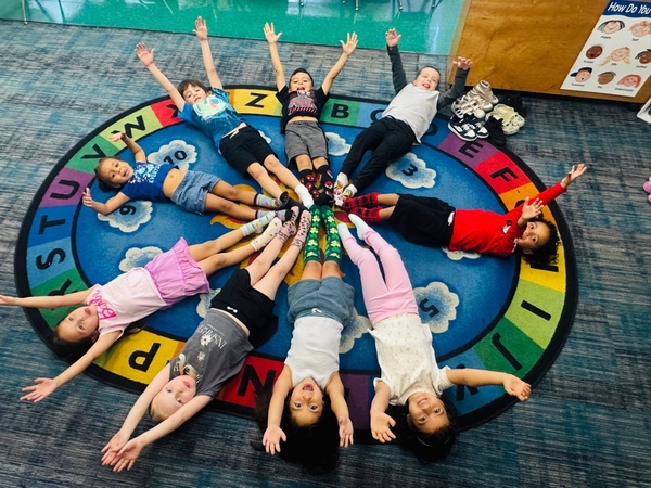 Children in circle